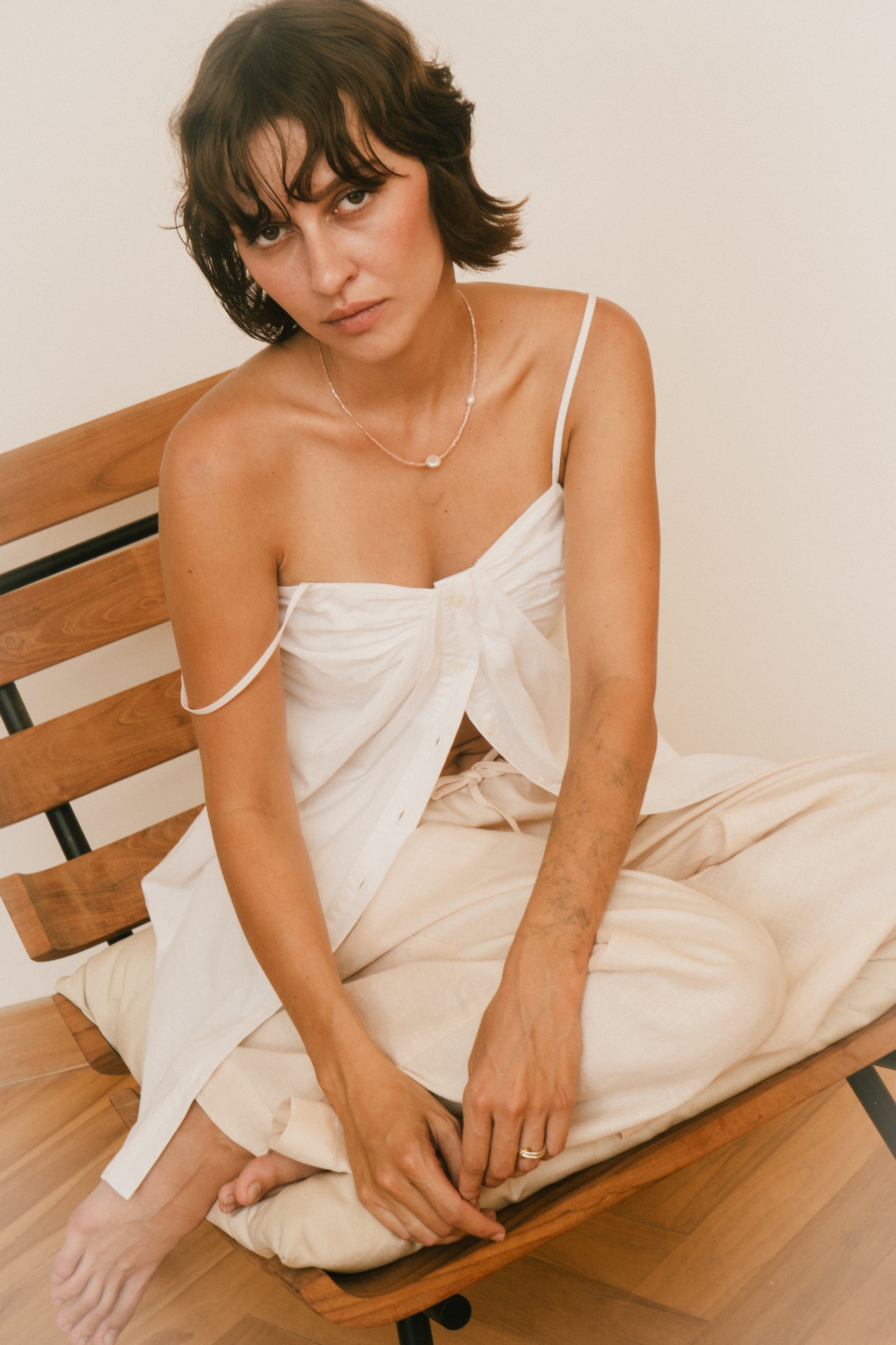 cotton shirt — styling detail