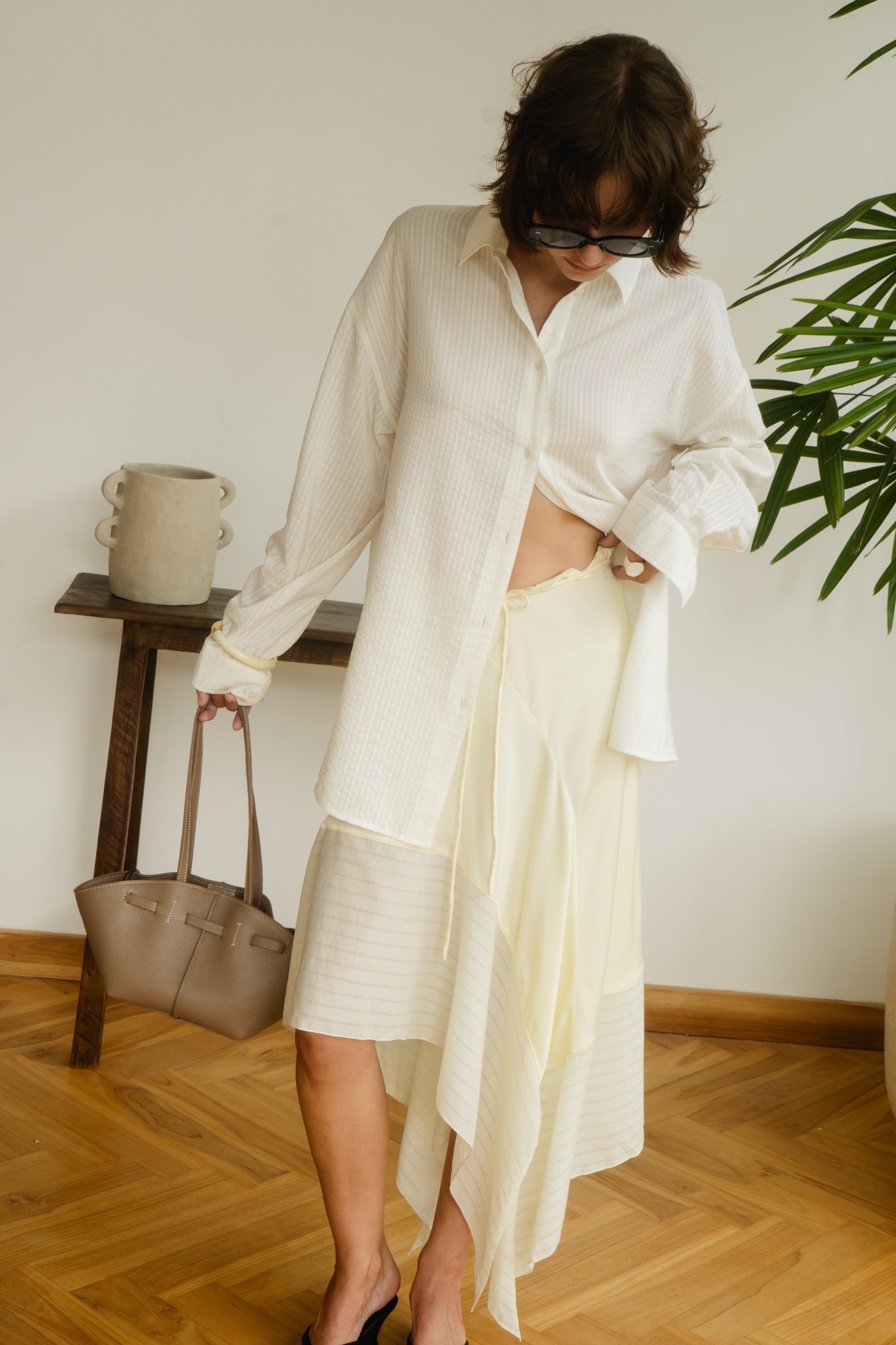 silk shirt — styling