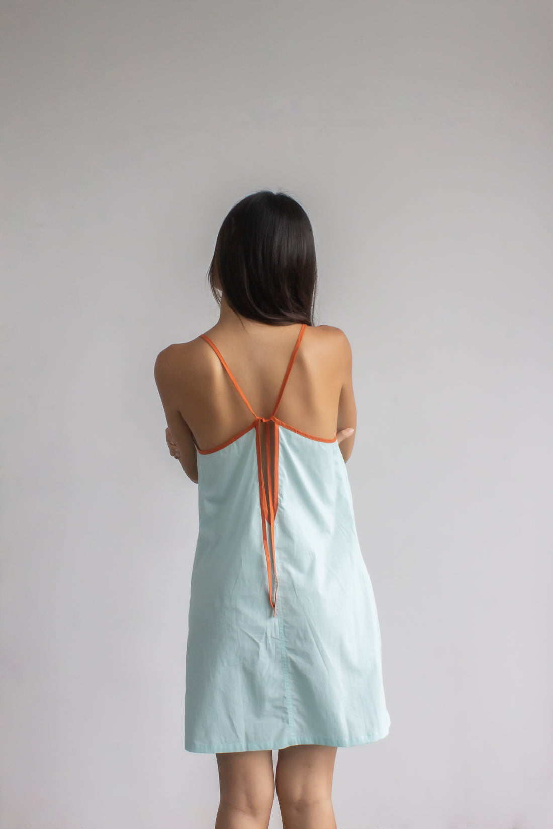 Poplin mini dress