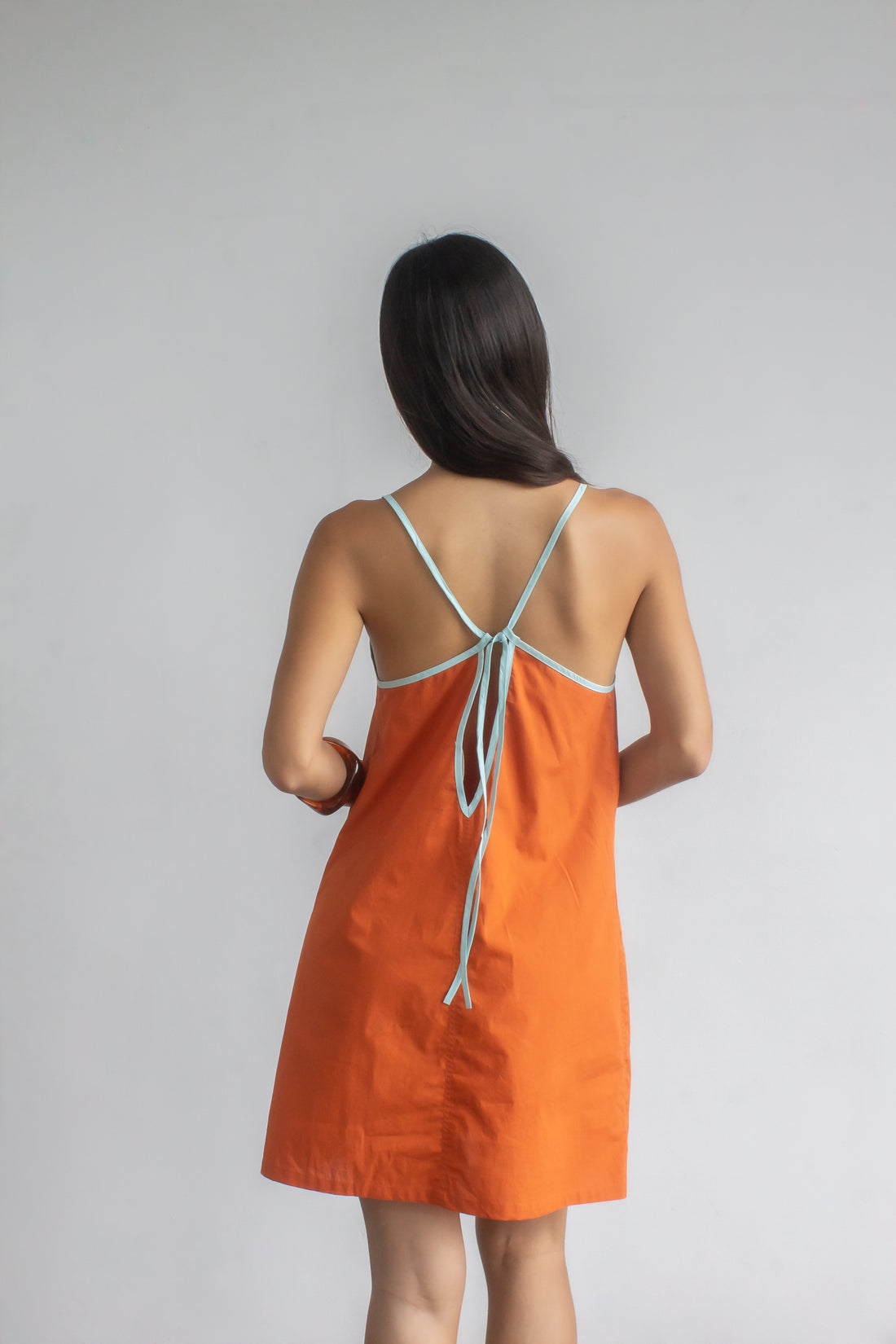 Poplin mini dress
