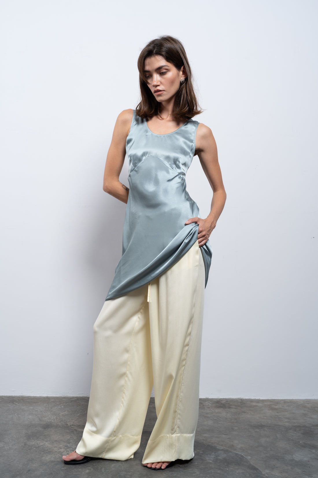 Satin dress mini