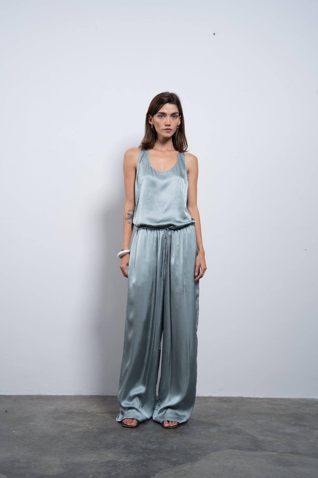 Satin tank top